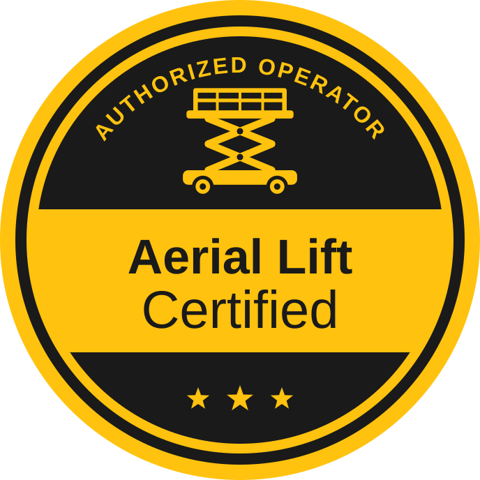 Aerial Lift Certification badge